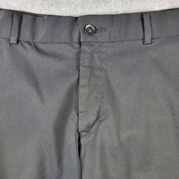 Nike Shorts Men's 34 Black Flat Front Dri-Fit Standard Fit Pockets Golf Casual - Picture 2 of 14
